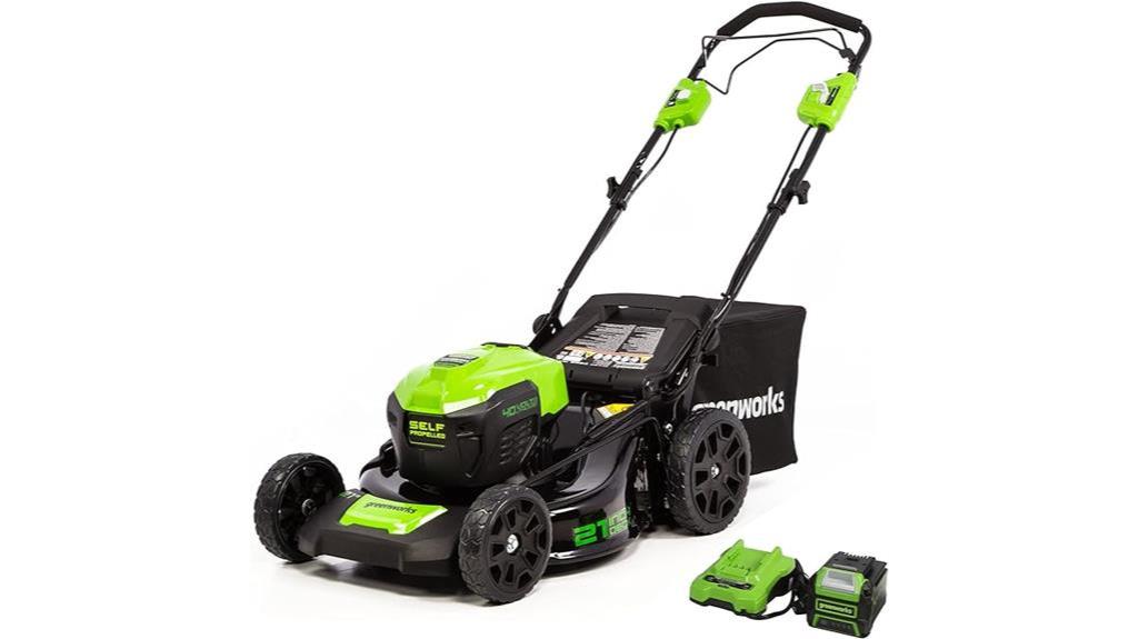 battery powered lawn mower option