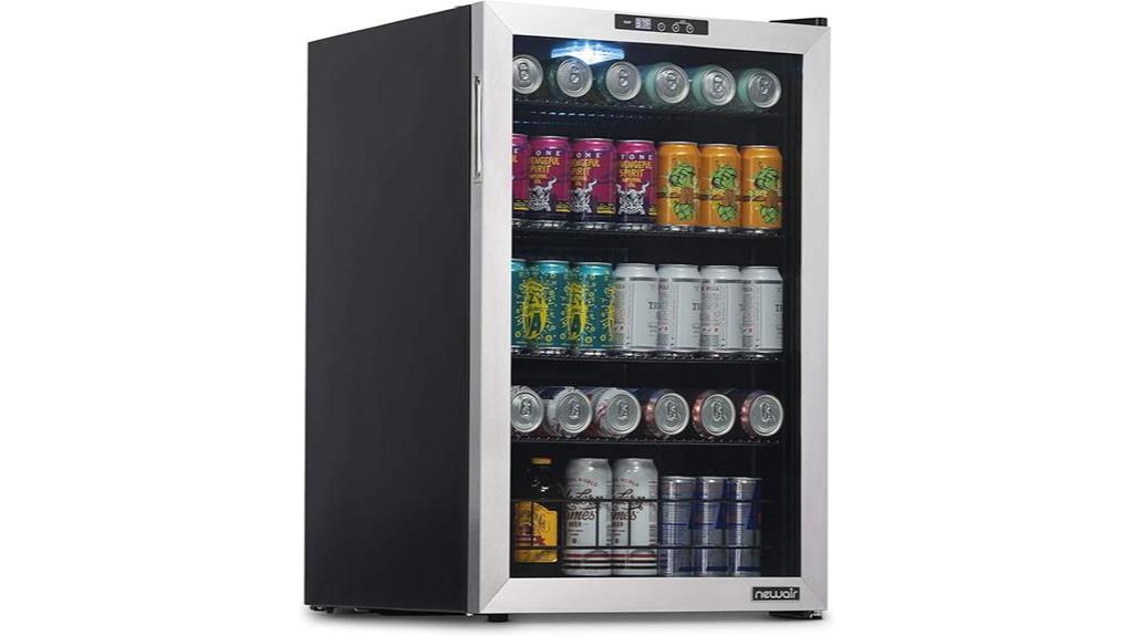beverage refrigerator for cans