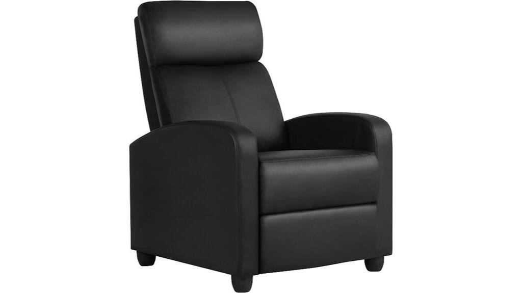 comfortable recliner with support