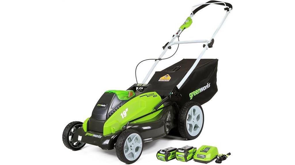 cordless lawn mower features
