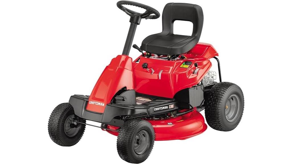 gas powered riding lawn mower