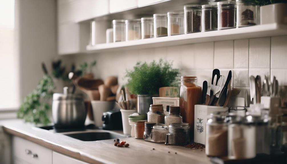 maintaining an organized kitchen