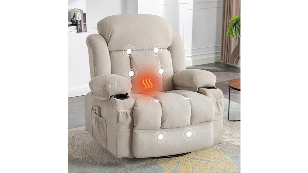 massage recliner chair features