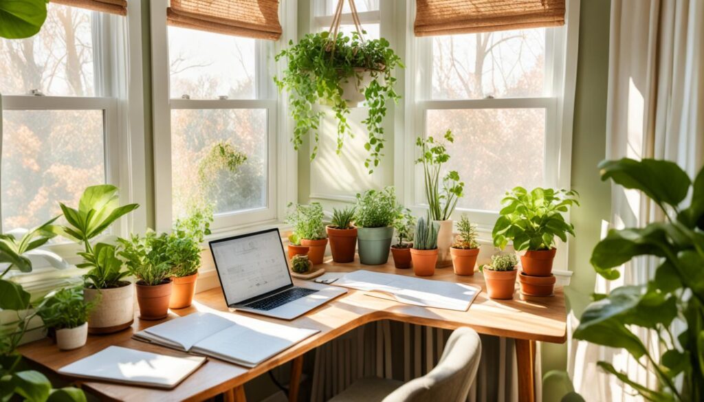 natural light importance in cottagecore workspace