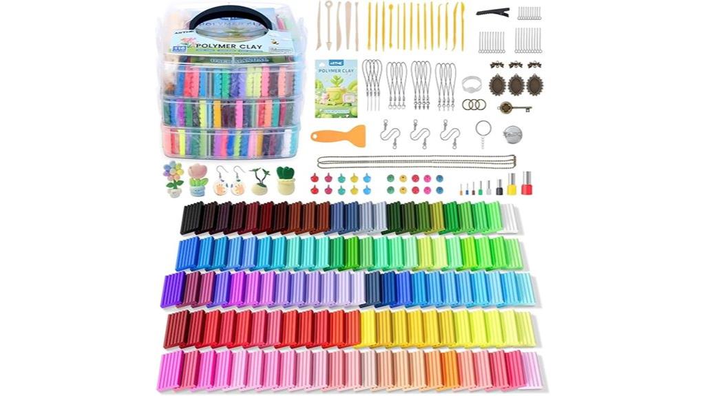 116 color polymer clay set