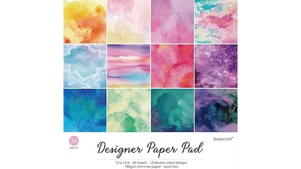 12x12 shimmer scrapbook pack