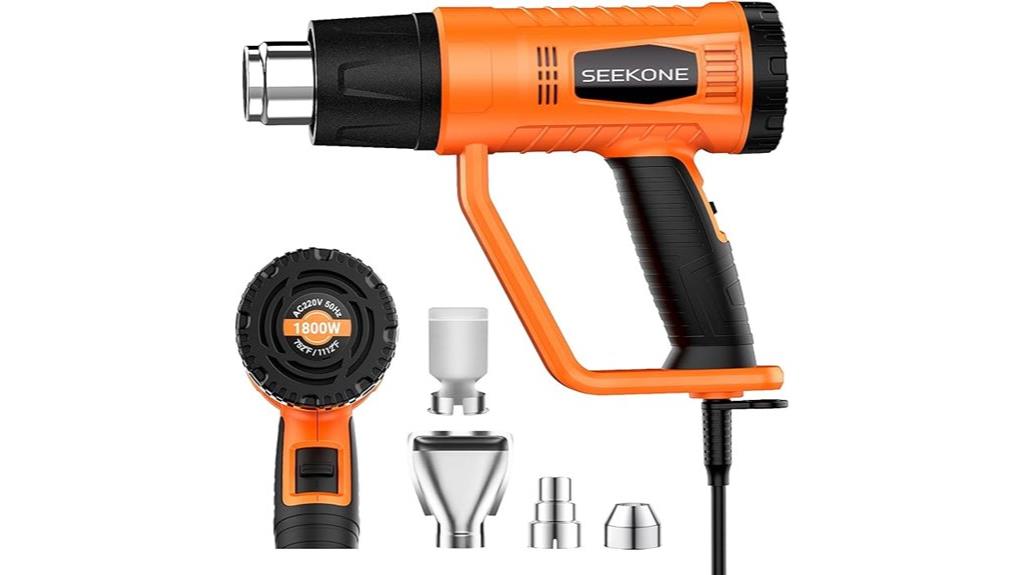 1800w heat gun with nozzles