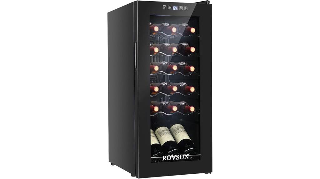 18 bottle digital wine cooler