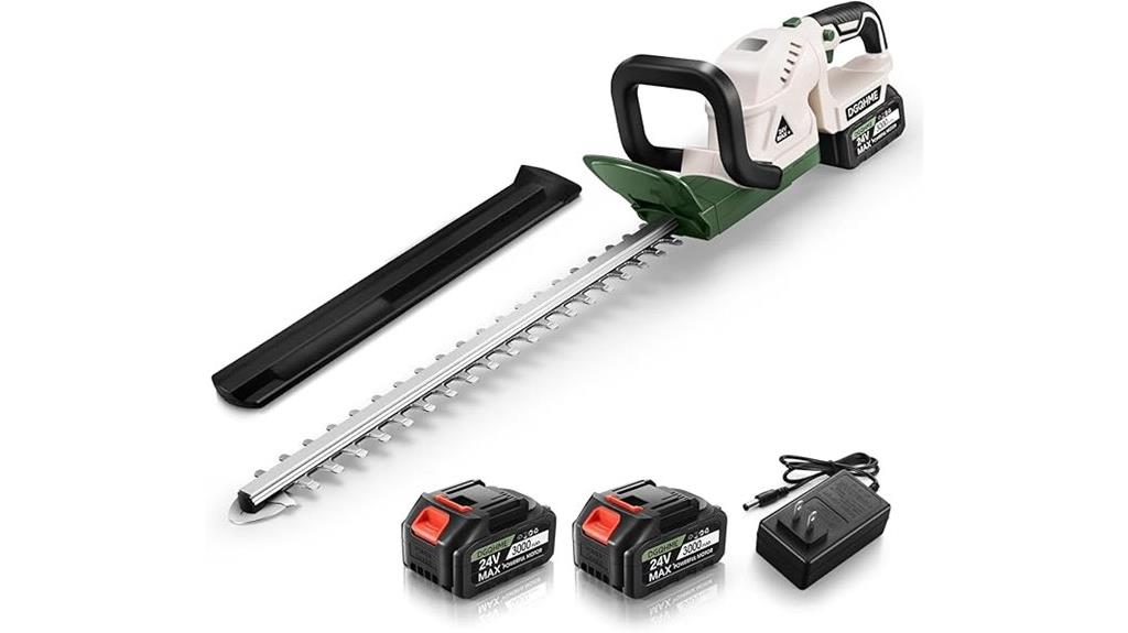 20v battery hedge trimmer
