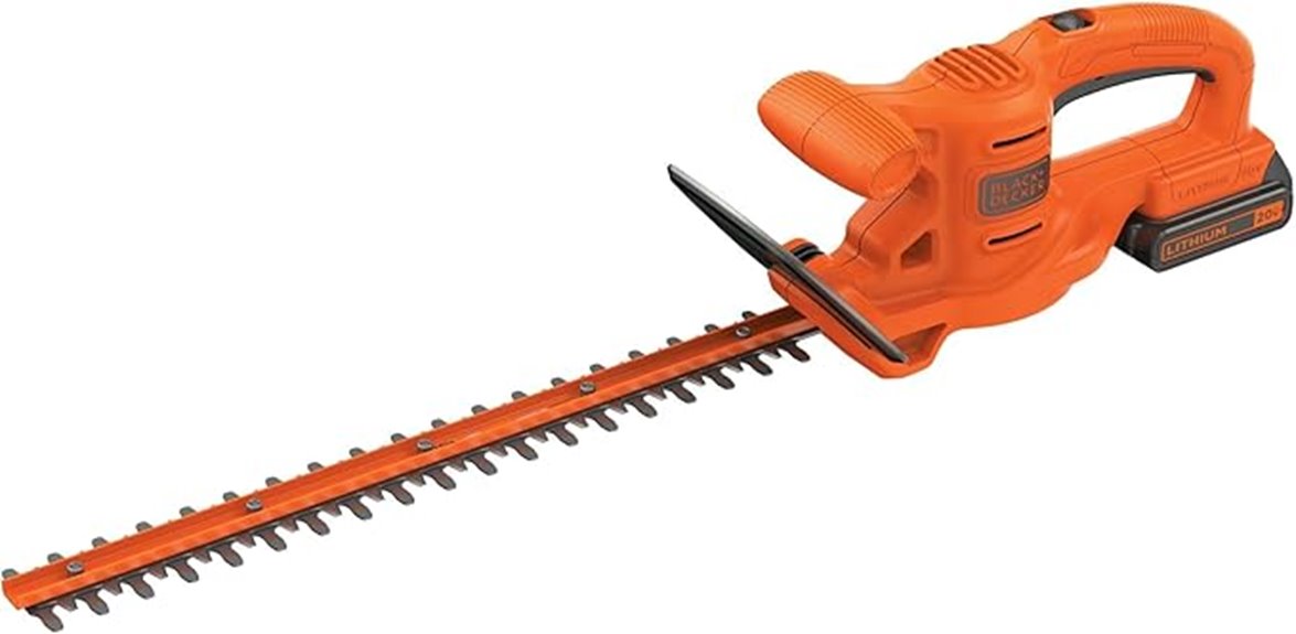 20v battery hedge trimmer