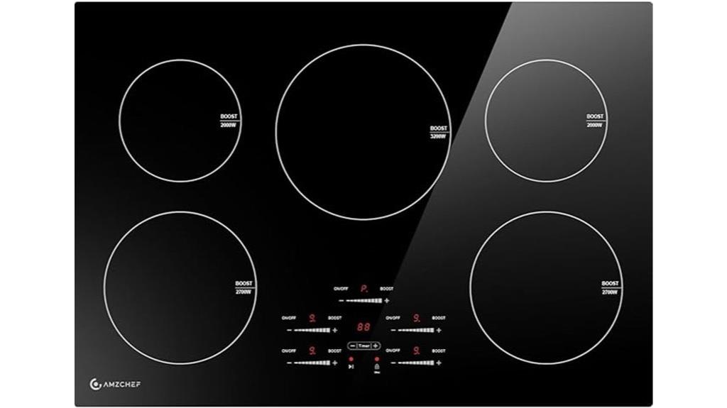 30 inch five burner induction