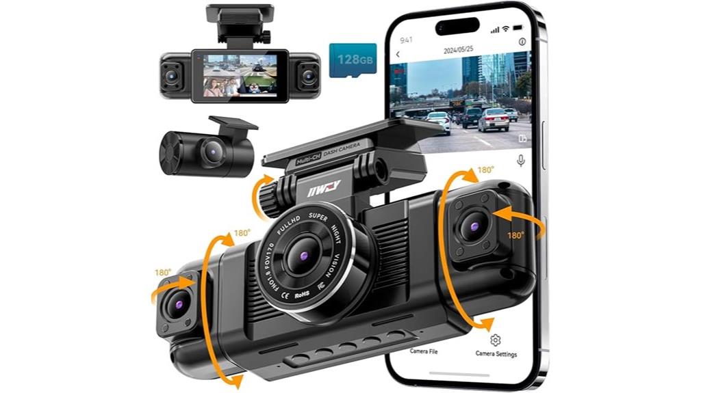 360 degree 1080p dash cam