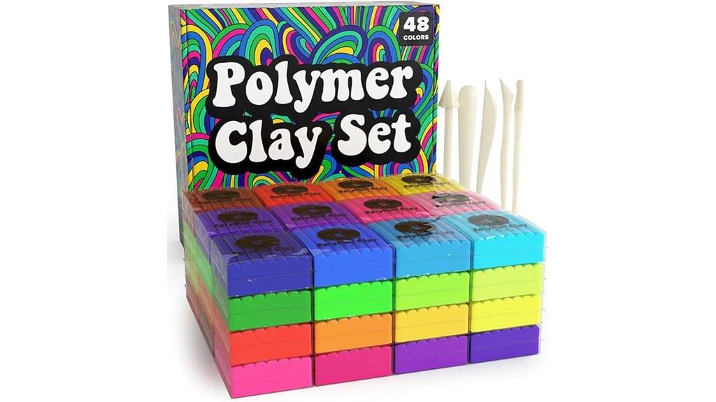 48 color oven bake clay