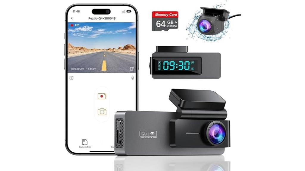 4k front rear cam