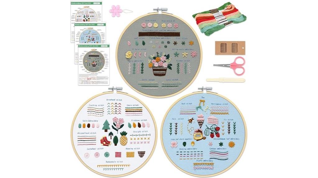 adult beginner embroidery kit