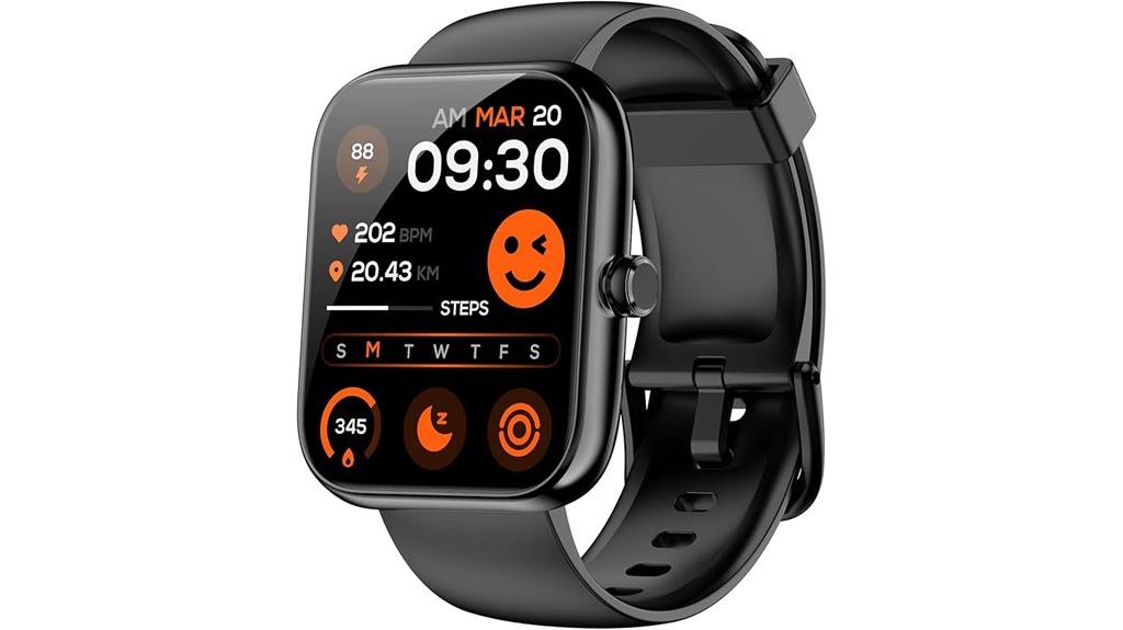 alexa enabled waterproof fitness smartwatch