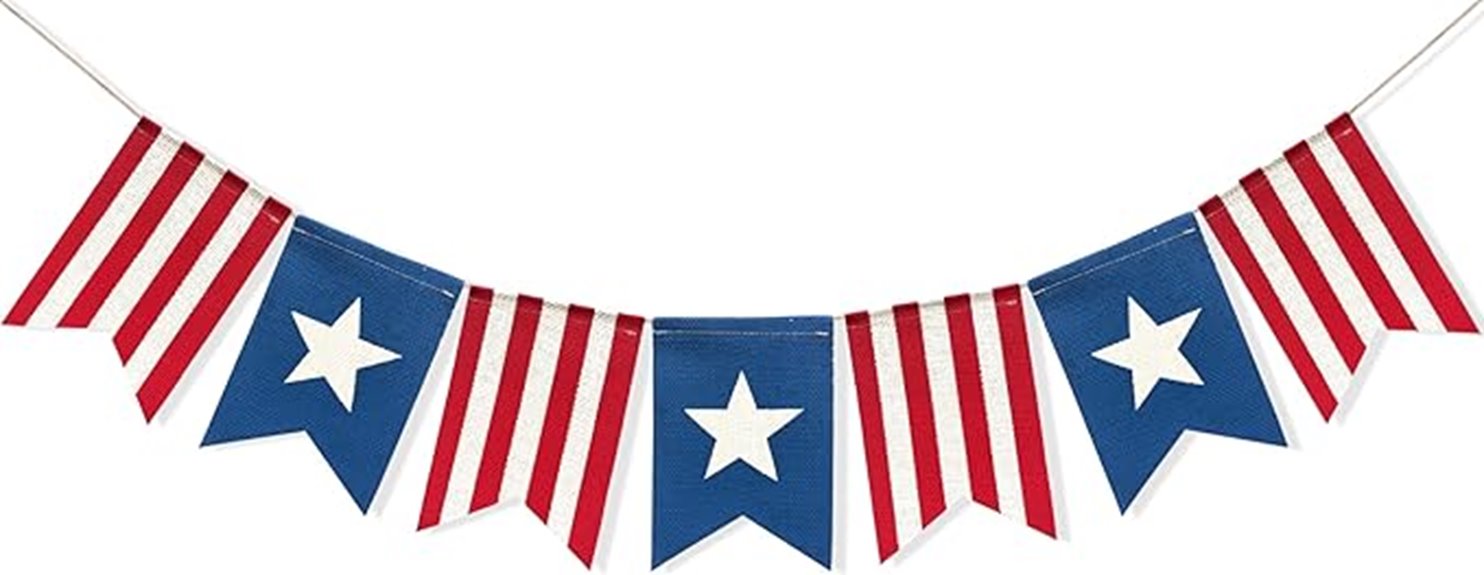 american flag bunting banner