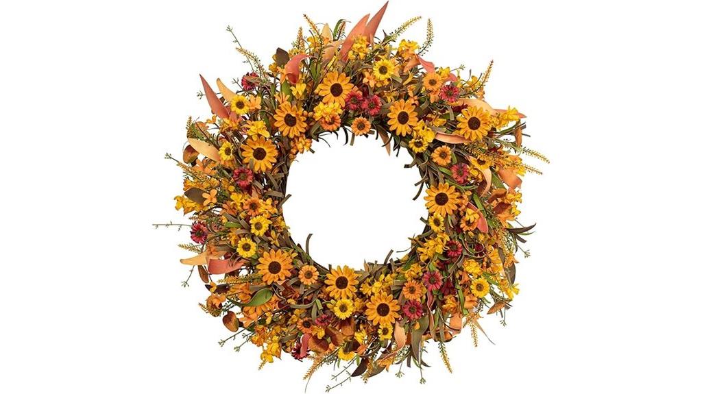 artificial fall wreath