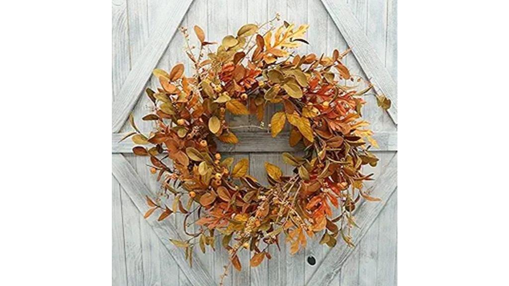 autumn door decor wreath