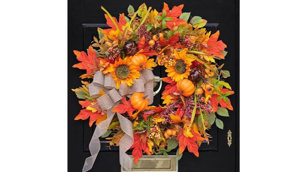autumn front door wreath