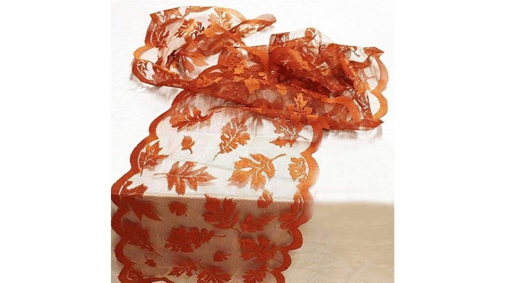 autumn leaves table runner