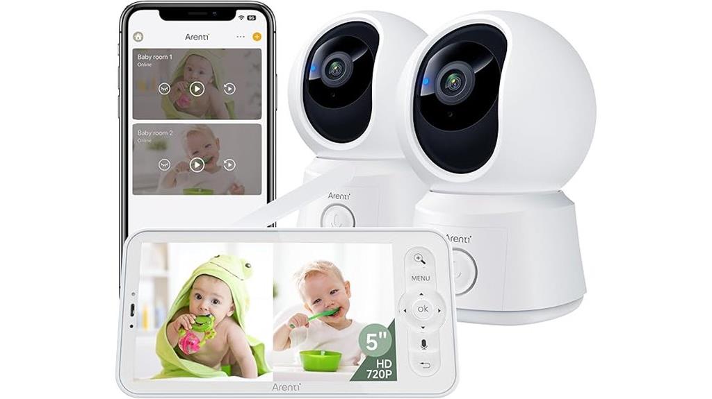 baby monitor with dual cameras
