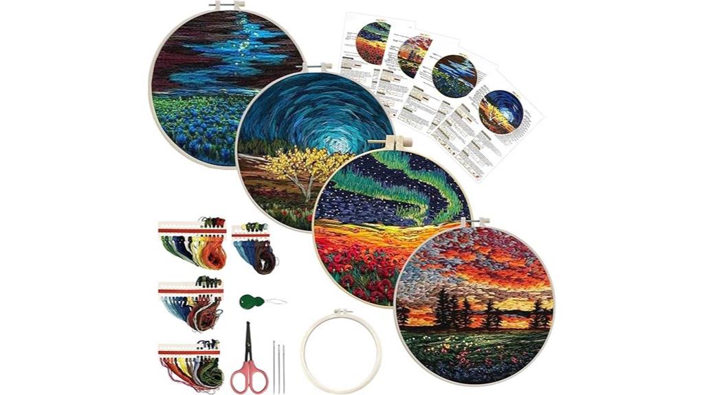 beginner embroidery kit four