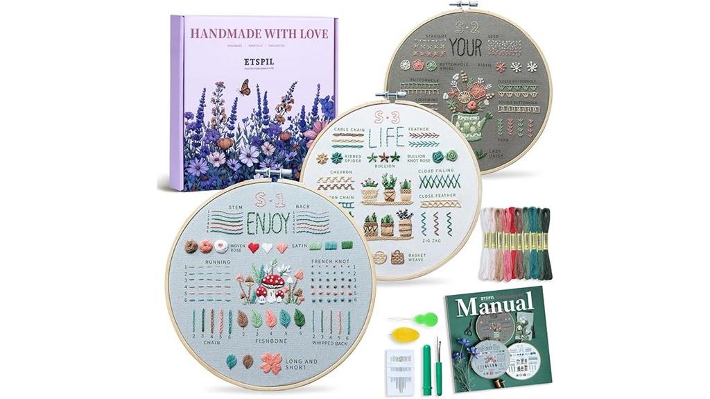 beginner embroidery kit set