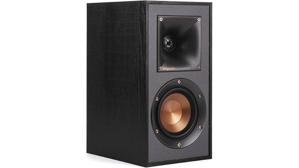 black klipsch r 41m speakers