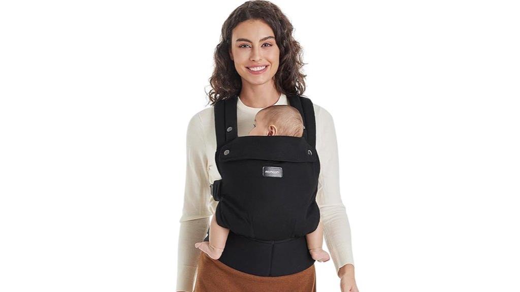 black momcozy baby carrier