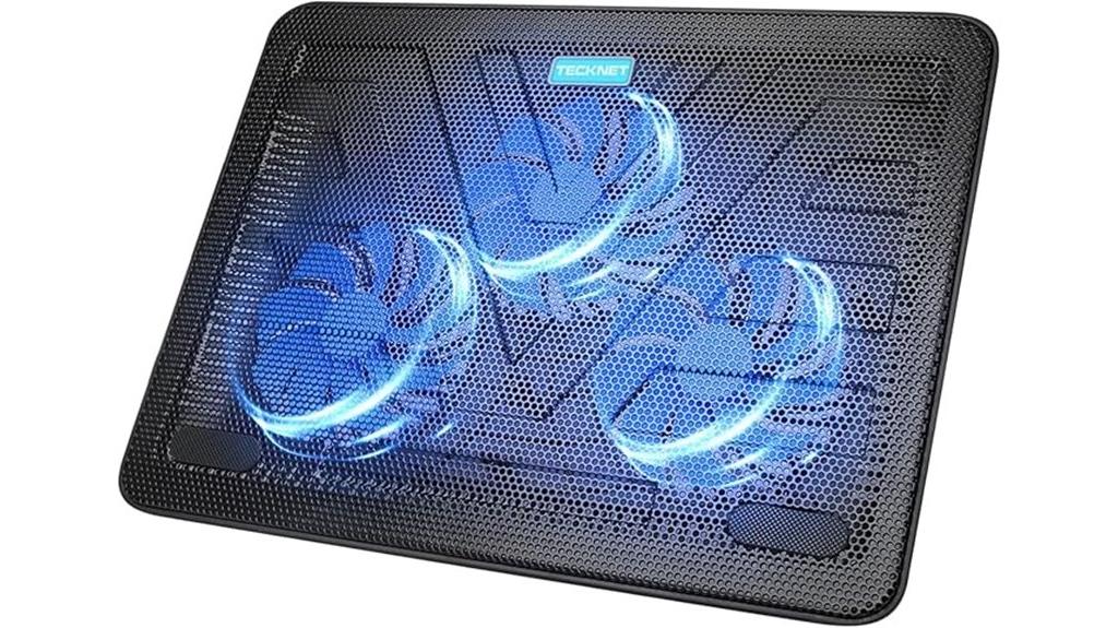 blue led laptop cooler