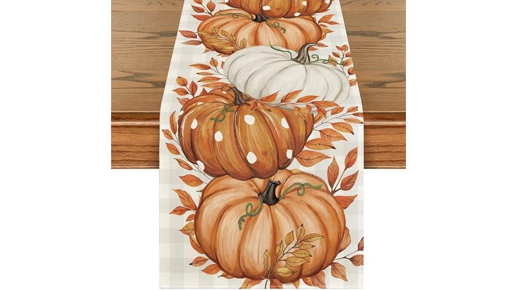 buffalo plaid fall runner