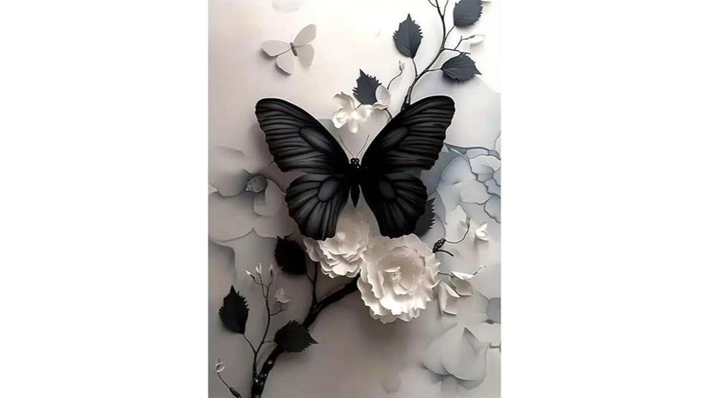 butterfly flower diamond art