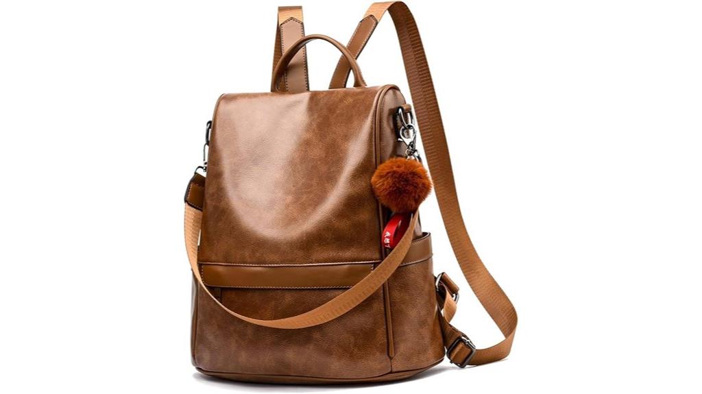 cheryty women s leather backpack