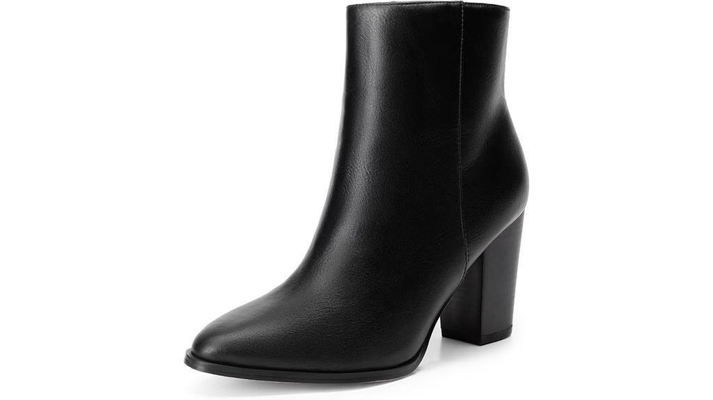 chunky heel ankle boots