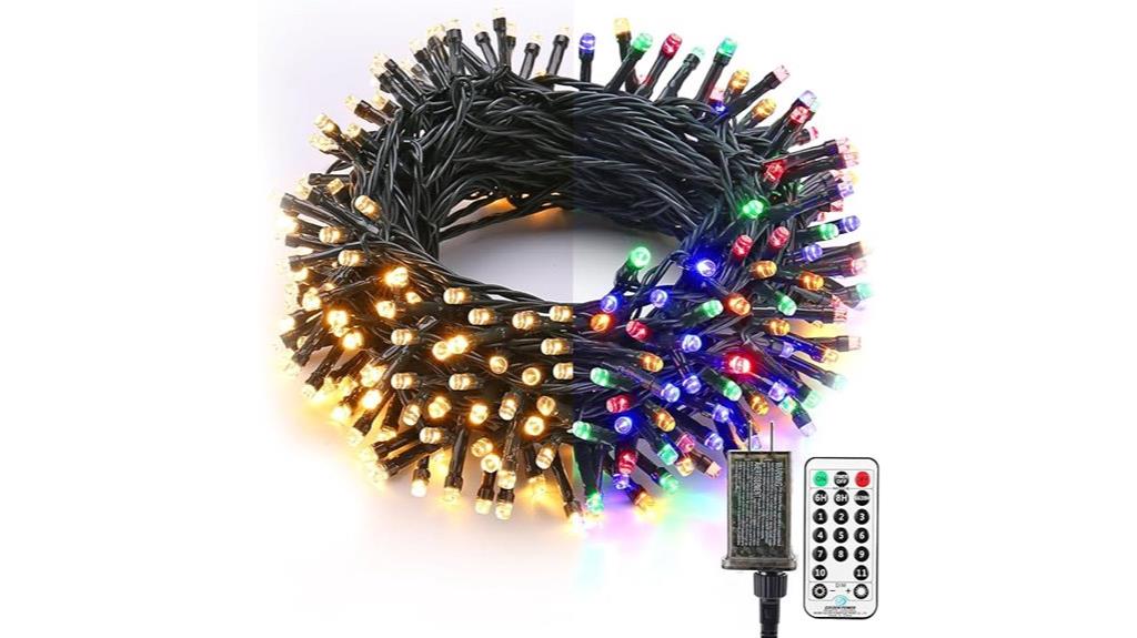 colorful christmas light string