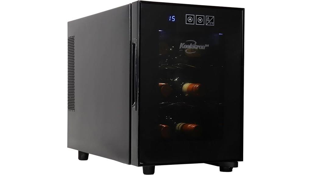 compact 6 bottle wine cooler