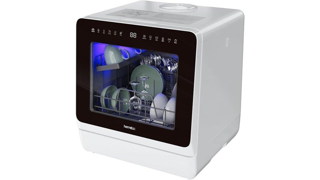 compact dishwasher seven programs