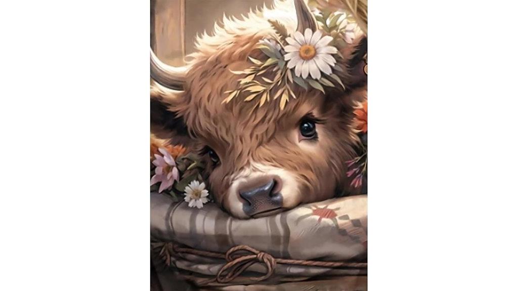 cow themed diamond art