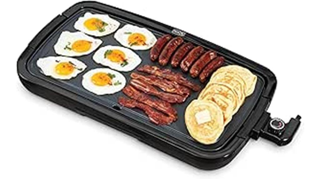 deluxe electric griddle with removable plate