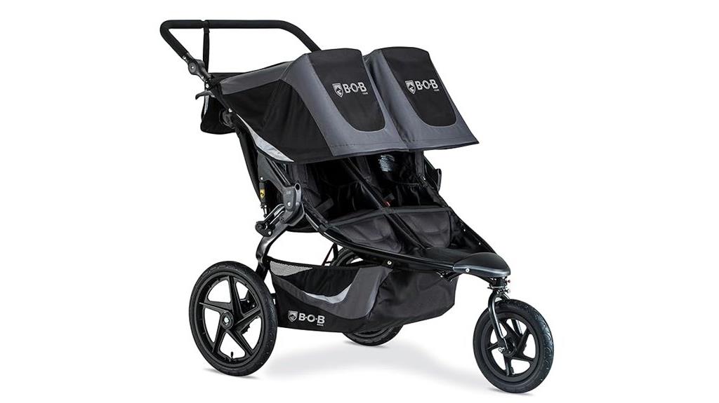 double jogging stroller features