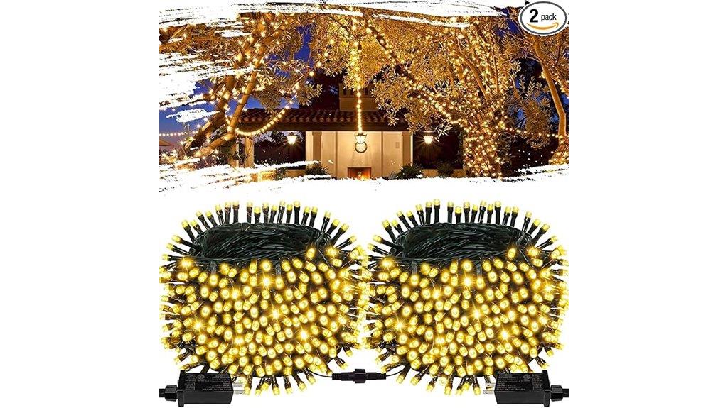 double pack outdoor string lights