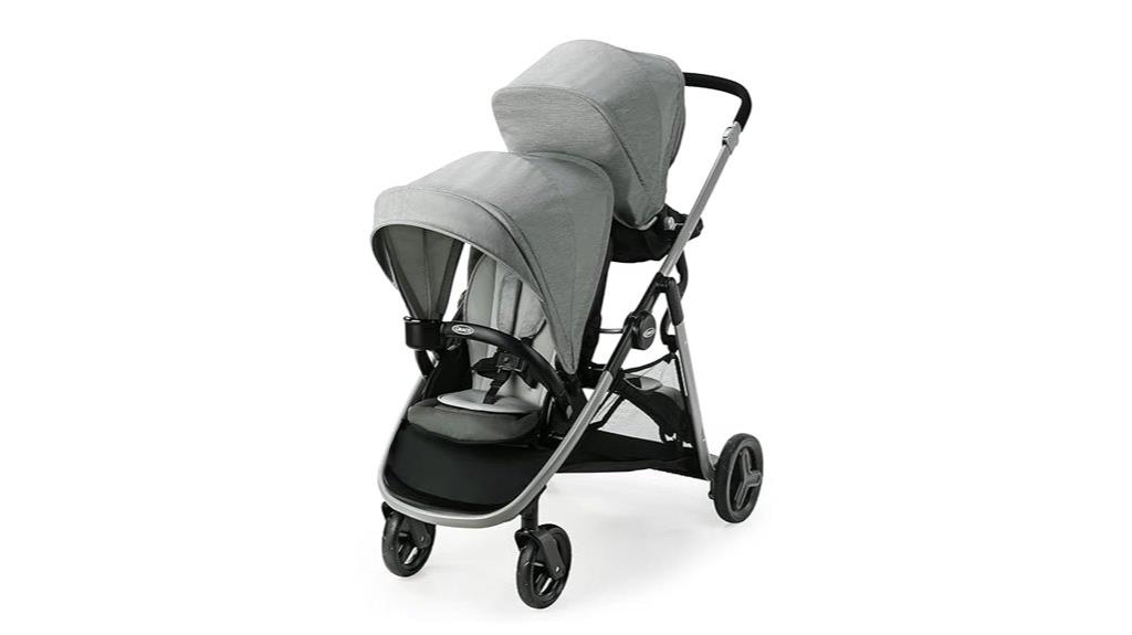 double stroller with adjustable seats