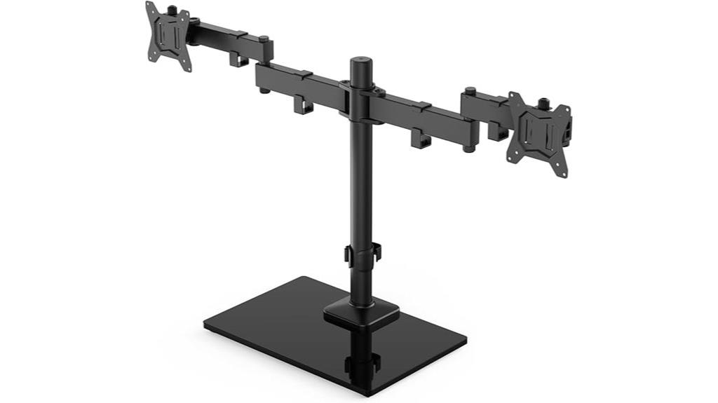dual monitor support stand