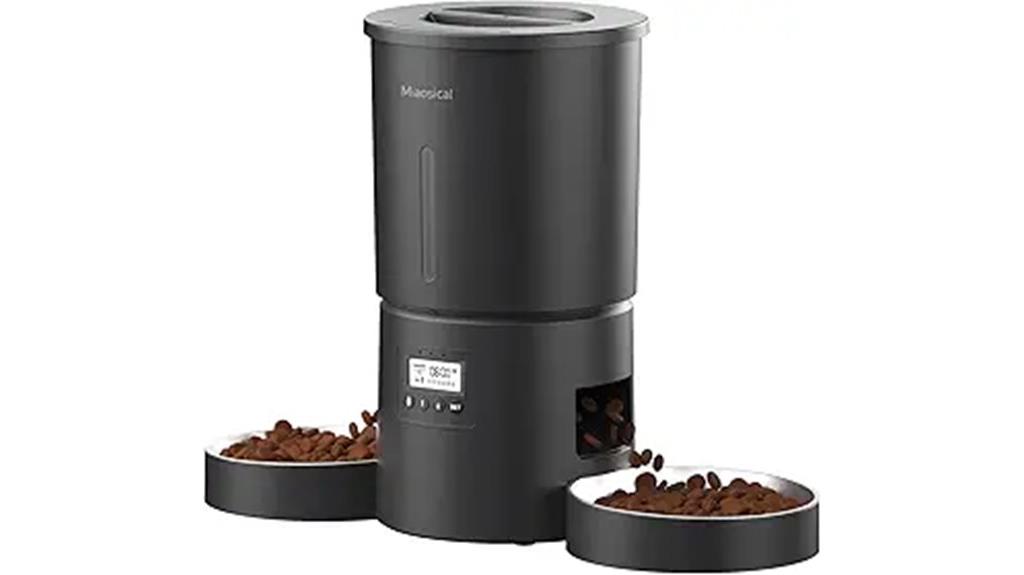 dual power cat feeder