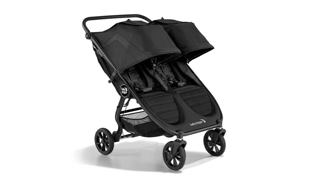 dual seat compact stroller