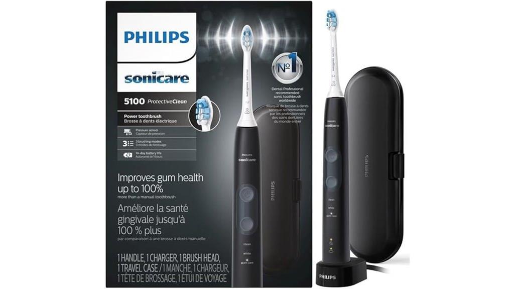 electric toothbrush with protective features
