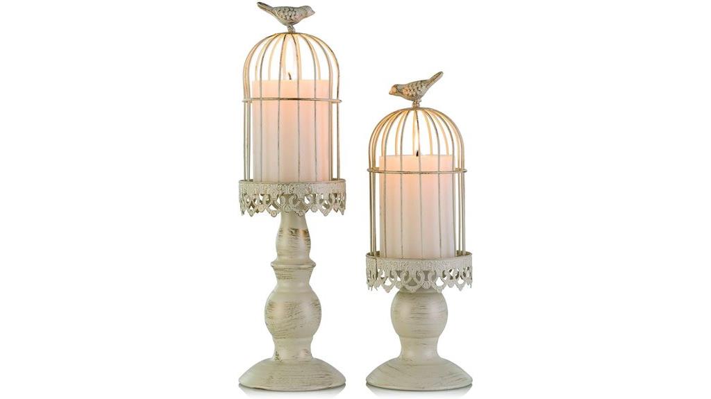 elegant birdcage candle holder