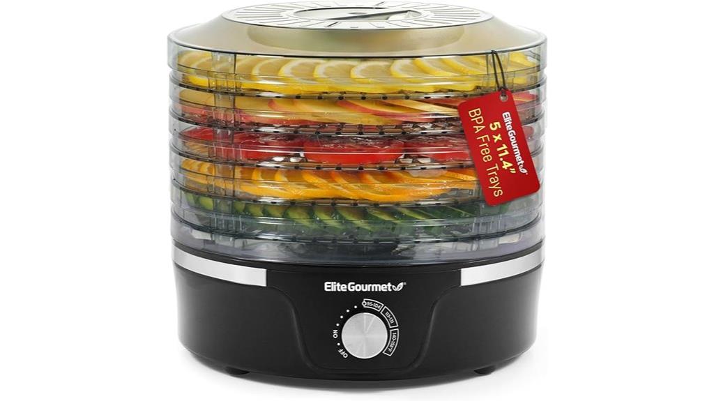 elite gourmet 11 4 tray dehydrator