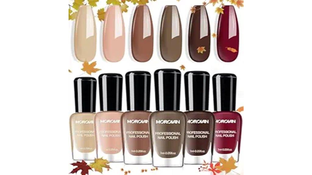 fall and holiday nail colors